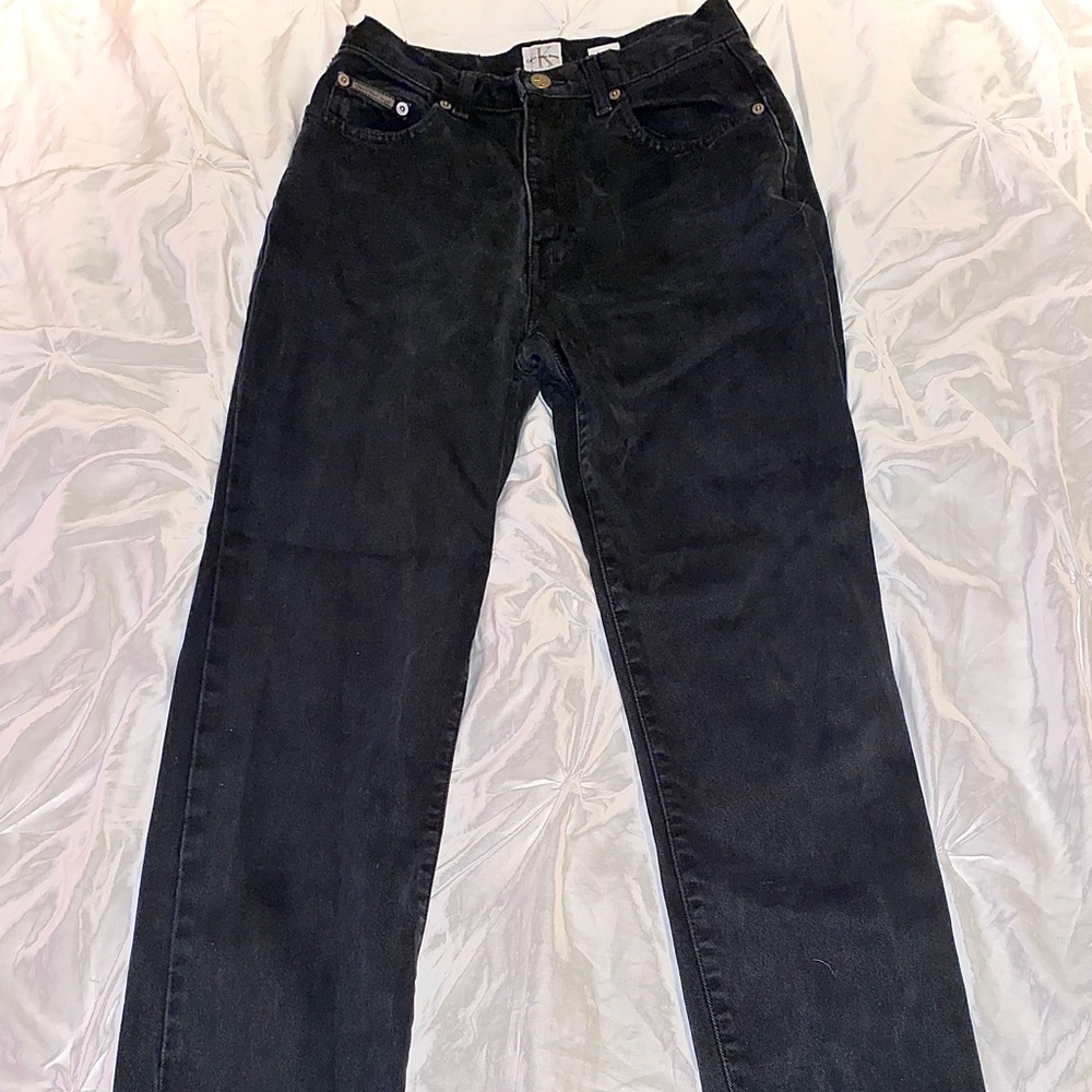 Calvin Klein vintage highwaisted mom black jeans